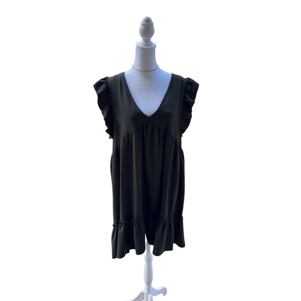 Altar'd State Women Dress Extra Large Flowy Boho Goth Romantic Babydoll Empire